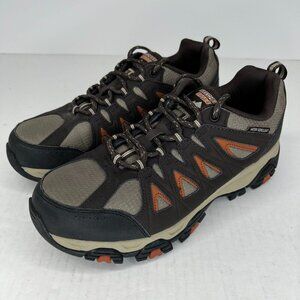 Skechers Outdoor Mens 51844W Brown Water Repellent Leather Size 9 Hiking Shoes